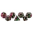 Chessex Gemini Opaque Green-purple with gold 7-Dice Set