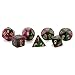 Chessex Gemini Opaque Green-purple with gold 7-Dice Set