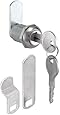 Prime-Line Products U 9943 Drawer & Cabinet Lock with 3 Cams, 3/4-Inch Diameter, Stainless Steel Face