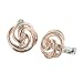 Jewelry : Sterling Silver 925 Gold Tone Spiral Stud Earrings