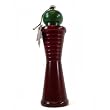 Morel Jura Tournage Beautiful Wood Turned Salt and Pepper Grinder, Red and Green