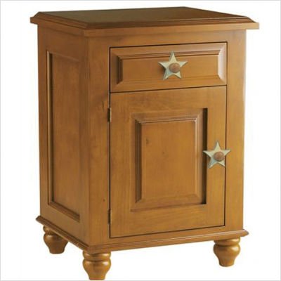 Alligator I6305 - XX Stars Single Door Nightstand Finish: Distressed White Alligator I6305 - XX Stars Single Door Nightstand Finish: Distressed White