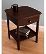 Winsome Wood Night Stand with Drawer, Walnut