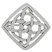 Sterling Silver Square Celtic Weave Pin