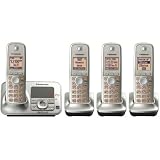 Panasonic KX-TG4134N DECT 6.0 Cordless Phone with 4-Handsets comes with TAMZ 220 Volt Adapter