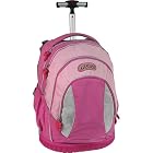 JWorld Ergonomic Rolling Backpack- Pink/ Light Pink