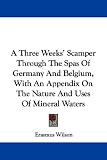 A Three Weeks' Scamper Through The Spas Of Germany And Belgium, With An Appendix On The Nature And Uses Of Mineral Waters