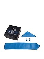 GIORGIO DI MARE Set Corbata + Pañuelo + Gemelos Vestir (Turquesa)