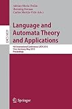 Language and automata theory and applications : 4th international conference, LATA 2010, Trier, Germany, May 24-28, 2010 : proceedings