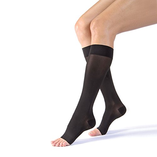 Jobst Women's Ultra Sheer Moderate Support Open Toe Knee Highs