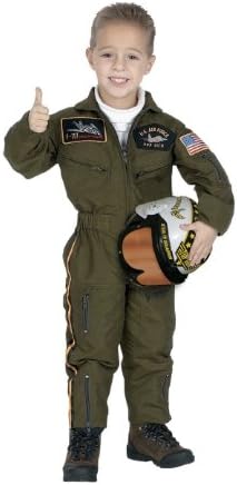 Child (6-8) Air Force Pilot Costume with Helmet