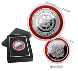 Boston Bruins Silver Coin Ornament