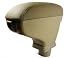 Beige Center Console Armrest for Nissan 07-11 Versa Tiida Sedan And 5-door Hatchback 2007 2008 2009 2010 2011 w/ Cup Holder Big Storage Padding Latch Brand NEW On Sale
