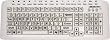 Large Print USB Computer Keyboard (White with Black Letters) Great for Visually Impaired Individuals Free USB to PS2 Adapter included