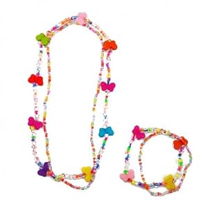 SG PARIS BIJOUX FANTAISIE SET BIJOUX SET X2Pc ENFANT PLASTIQUE MULTICOULEUR NOEUD