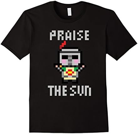 Men's Praise The Sun T-shirt | Funny Knight Shirt 3XL Black