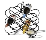 Scroll Wine Rack (Black) (16 1/4H x 16W x 6D)