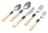 Rosanna Pearlized Ivory Napoleon 5-Piece Place Setting, Service for 1