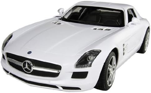 RASTAR Authorized 1:14 Mercedes-Benz SLS AMG RC Car Toy with LED Lights (White) +