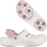 Crocs Ace Golf Shoe (White/Cotton Candy) - New!