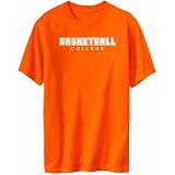 Basketball College Athl Dept Sports Mens T-Shirt (Orange, Sizes X-Small - XXX-Large)