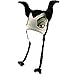 Disney Women Villain Maleficent Character Acrylic Knit Winter Laplander Hat with Tassels