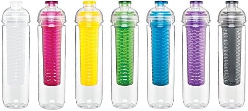 Infuser Water Bottle 27oz - H2go Fresh -FREE Recipe Guide Included* - Create Your Own Flavored Water, Naturally | Another Fun & Healthy Way to Enjoy Your Daily Water