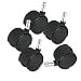 Master Caster(tm) 23622 - Duet Hard Wheel Tread Casters, Black, Five per Set