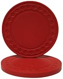 50 Red Super Diamond 8.5 Gram Clay Composite Poker Chips