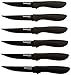Cuisinart C55-6PCSBK Advantage Color Collection 6-Piece Ceramic Coated Steak Knife Set, Black