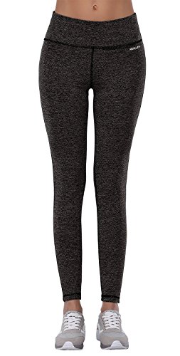 Aenlley Women's Activewear Yoga Pants High Rise Workout Gym Spanx Tights leggings Color Black Grey Size L