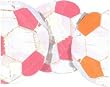 Pink & Orange Soccer Ball Collage Wallpaper Border