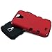Galaxy S4 Case, MagicMobile® Hybrid Impact Shockproof Cover Hard Armor Shell and Soft Silicone Skin Layer [ Red - Black ] with Screen Protector, Stylus and Charm