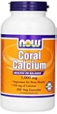 Now Foods Coral Calcium 1000mg, Veg-capsules, 250-Count