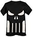 Search : Marvel The Punisher White Skull Black AOP Mens T-shirt