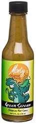 Monty's Gourmet Foods, Green Scream, Jalapeno Hot Sauce, 5-Ounces Glass Bottles (Pack of 3)
