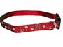 Sandia Pet Products Red Bandana Pattern Medium Dog Collar