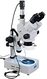 3.5x-90x Trinocular Stereo Microscope + USB Digital Camera and 54 LED Ring Light