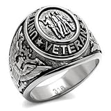Isady - US Veteran Acier - Bague homme Chevalière - Acier inoxydable