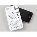 Yousave Accessories� Wei� Und Silber Schmetterling Blumen Muster Harte R�ckseite Hybride Schutzh�lle F�r Apple iPhone 4 / 4S Siri Mit Displayschutz
