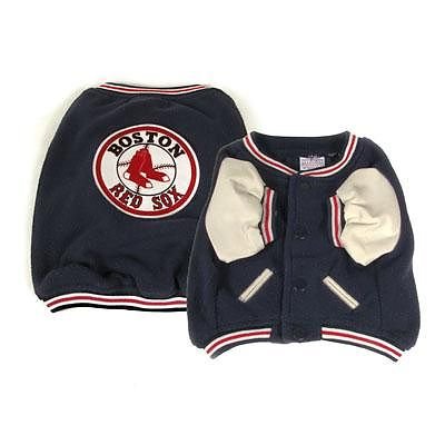 Boston Red Sox Pet Varsity Jacket Medium