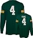 Brett Favre Green Bay Packers Green Youth Jersey Name and Number Long Sleeve T-Shirt