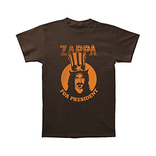 Frank Zappa Men's For President T-shirt Brown