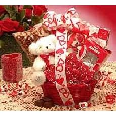 Valentine Candy Basket Bouquet My Cherished Valentine