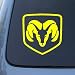 DODGE RAM - Vinyl Car Decal Sticker #1876 | Vinyl Color: Yellow