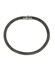 Rhodium Plated Mesh Bracelet - 7.5 Inch