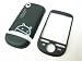 HTC Google G4 Tattoo Click A3288 ~ Front + Back Black Housing Cover Door Case Frame Fascia Plate ~ Mobile Phone Repair Parts Replacement