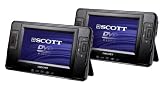 Produkt-Bild: Scott TSX 712 TWIN Car DVD Player (17,7 cm TFT Display, USB/SD, Fernbedienung) schwarz