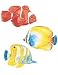 Tropical Fish Clown Fish 25 Wallies Wallpaper Cutouts