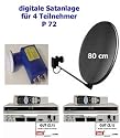 P 72 digitale Satanlage f&uuml;r 4 TN, 80 anthr., 2 x SL35